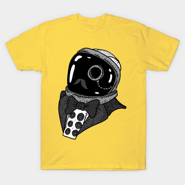 gentlemen astronaut, black and white. T-Shirt by JJadx